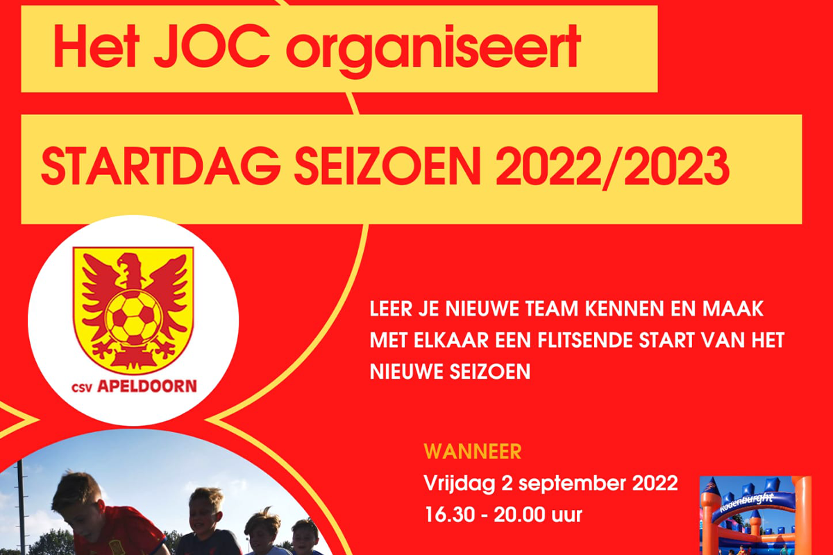 JOC organiseert startdag op vrijdag 2 september
