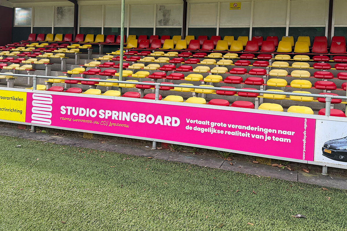Studio Springboard trotse nieuwe bordsponsor csv Apeldoorn