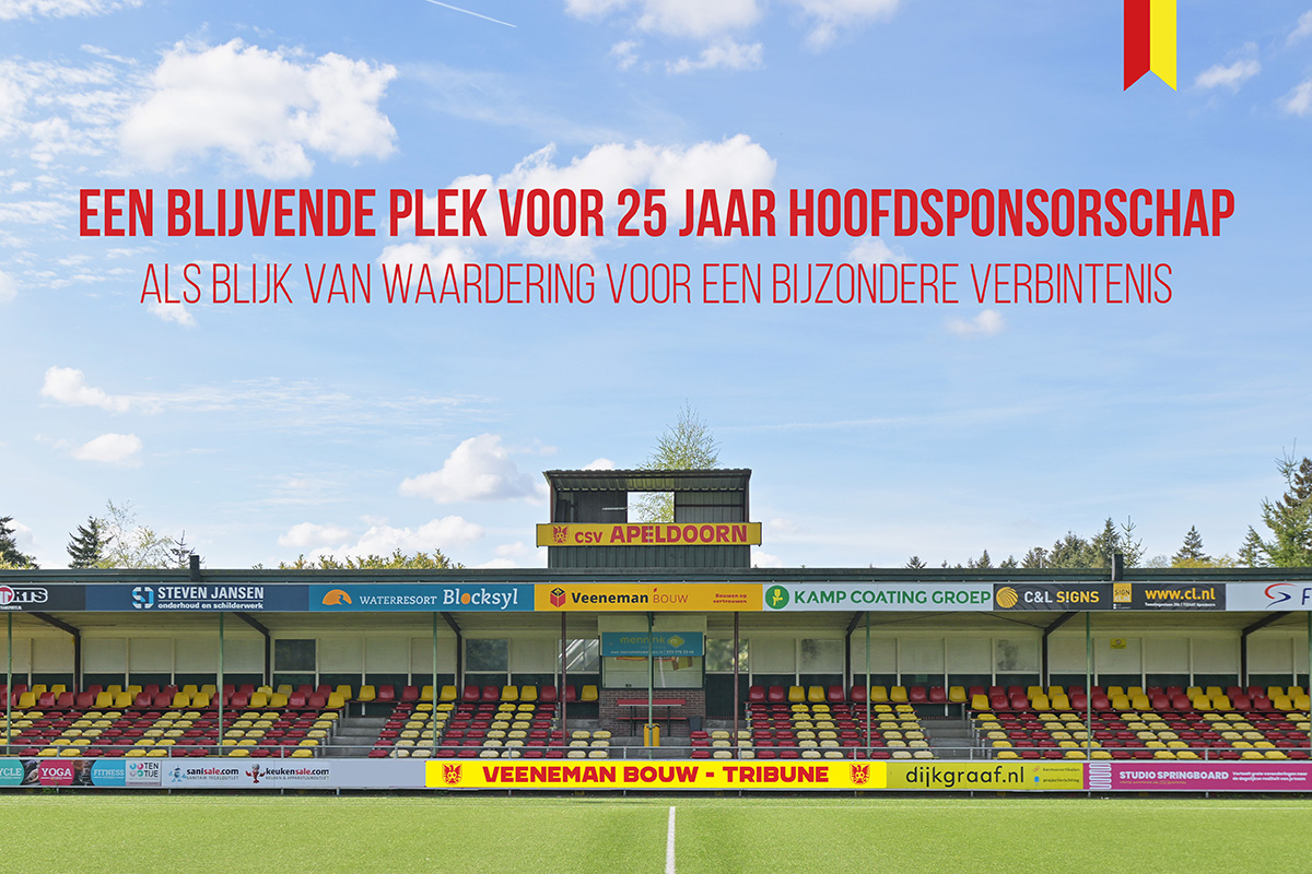 Veeneman Bouw-Tribune onthuld tijdens jubileumfeestdag