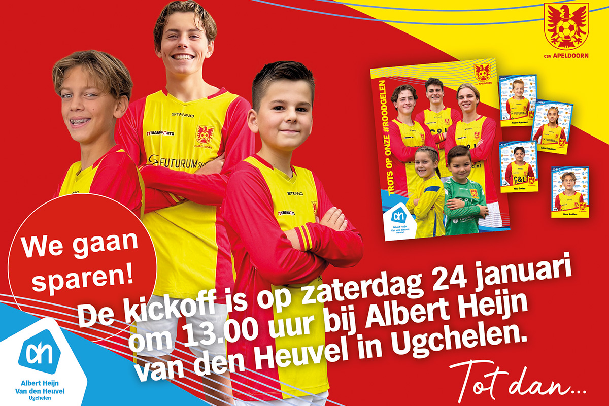 csv Apeldoorn voetbalplaatjes spaaractie van start