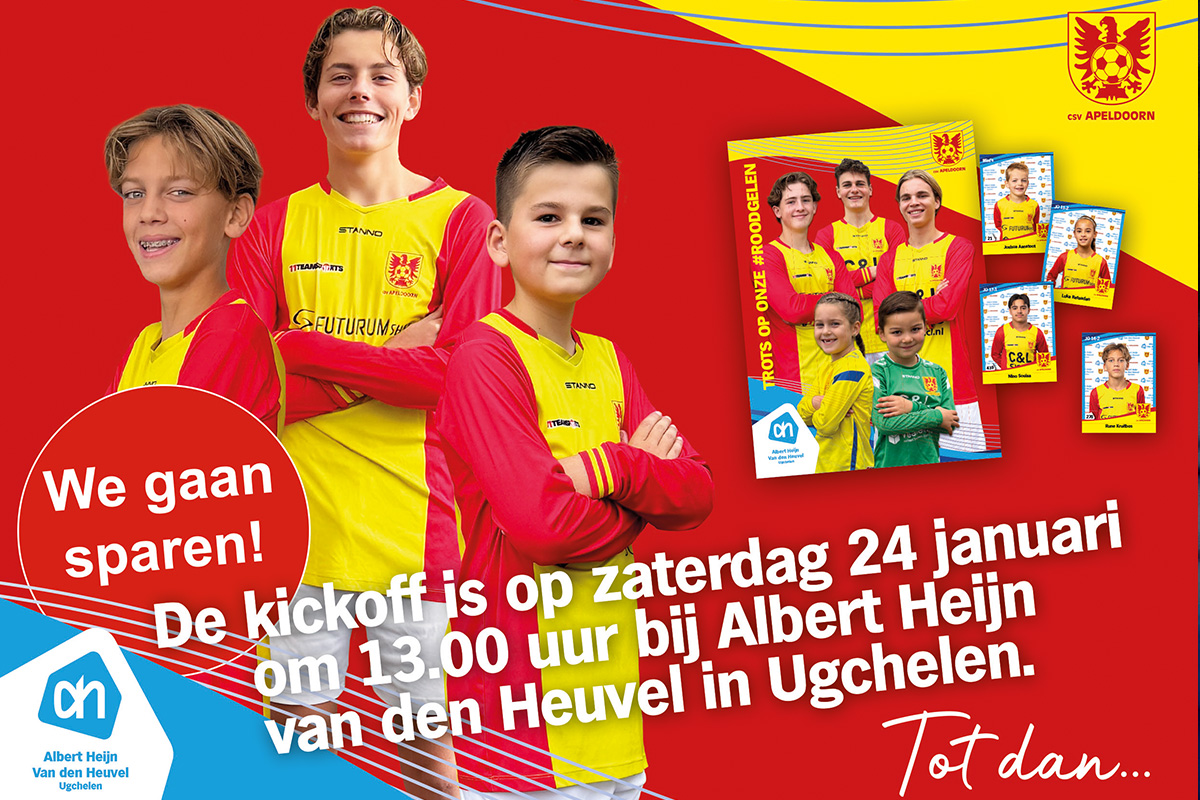 csv Apeldoorn voetbalplaatjes spaaractie van start